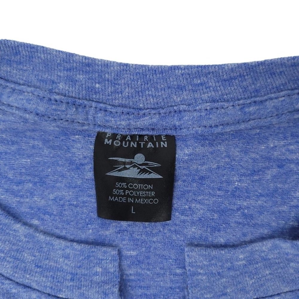 Prairie Mountain NASA Logo T Shirt Mens L Short Sleeve Blue Space - Picture 9 of 9